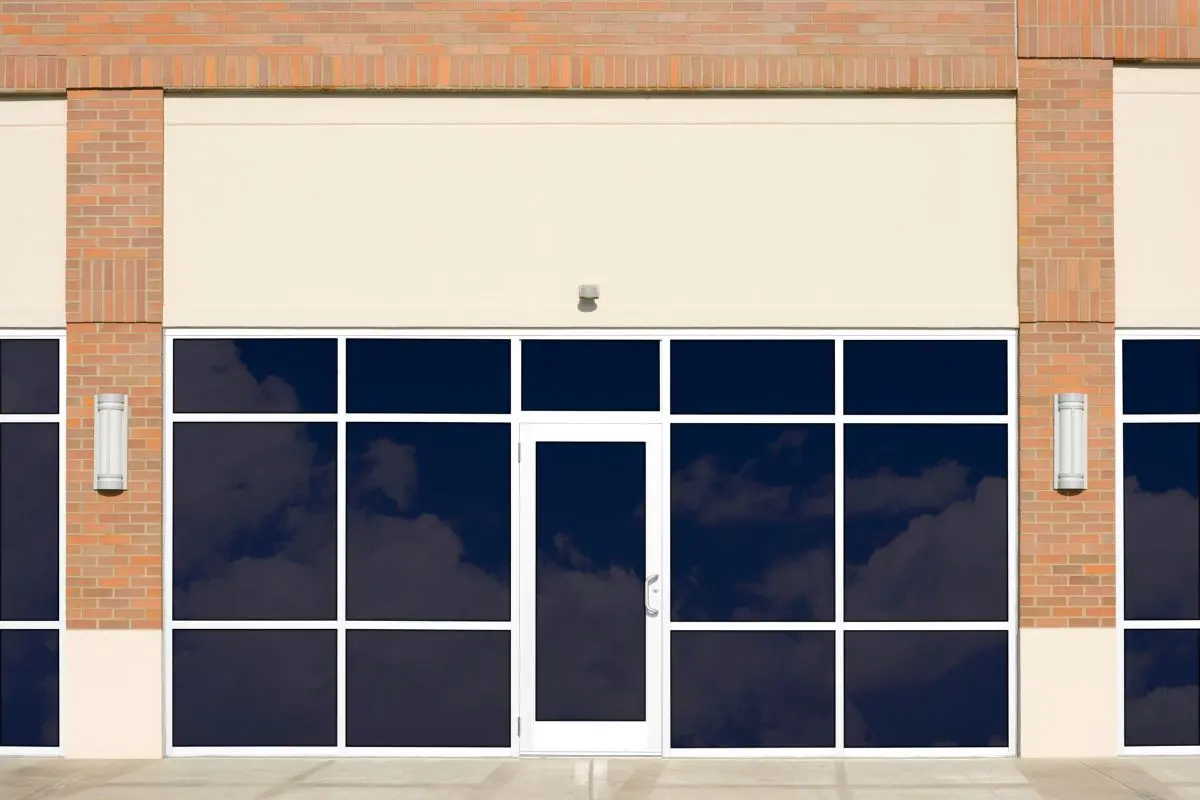 Commercial storefront exterior